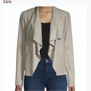 Zara Suede drape jacket size‎ L